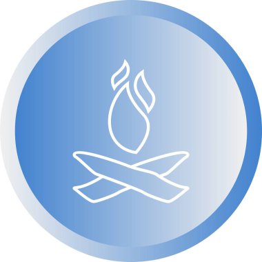 Güzel Ateş Hattı Vektör Simgesi