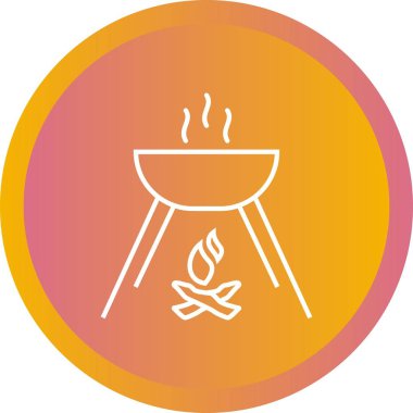 Güzel Yemek Hattı Vektör Simgesi