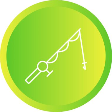 Güzel Balıkçılık Hattı Vektör Simgesi