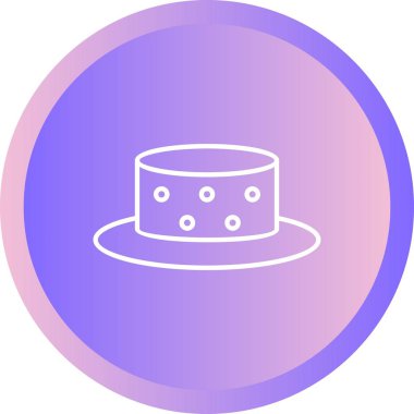 Güzel Şapka Satırı Vektör Simgesi