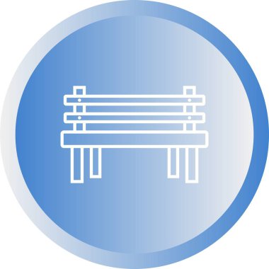 Güzel Benç Çizgisi Vektör Simgesi