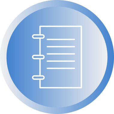 Güzel Rapor Satırı Vektör Simgesi