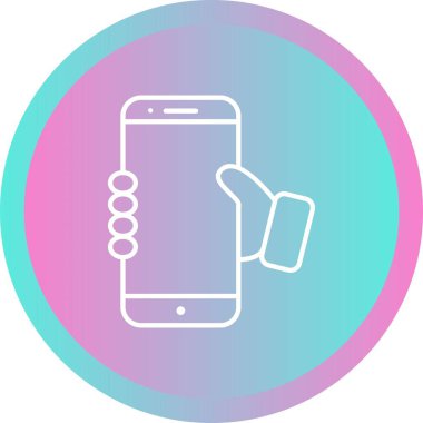 Güzel Bekleyen Telefon Hattı Vektör Simgesi