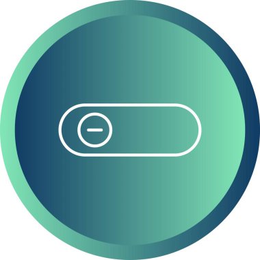 Güzel Slayt Düğmesi Satır Vektörü Simgesi