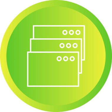 Güzel Raporlar Satır Vektörü Simgesi