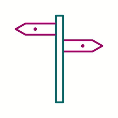 Güzel Yönler Satır Vektörü Simgesi