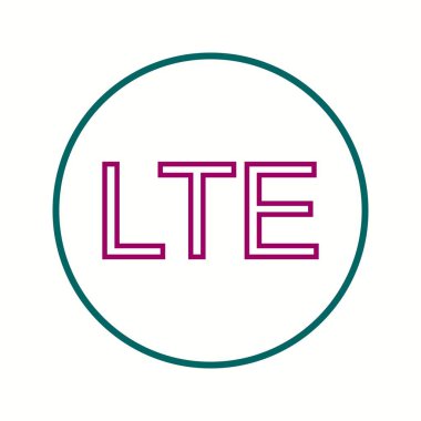 Güzel Lte Ağ Satır Vektörü Simgesi