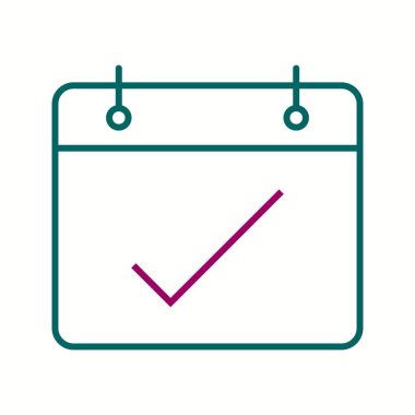 Güzel Tarih Satır Vektörü Simgesi