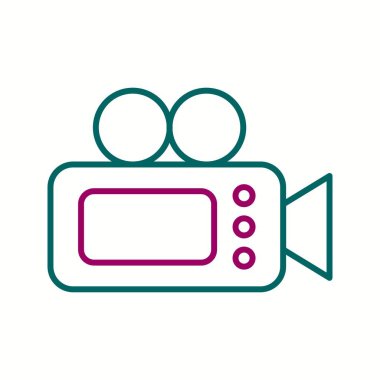 Güzel Dust Bin Satır Vektörü Simgesi