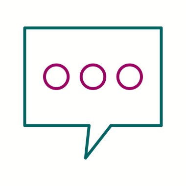 Güzel İleti Satırı Vektör Simgesi