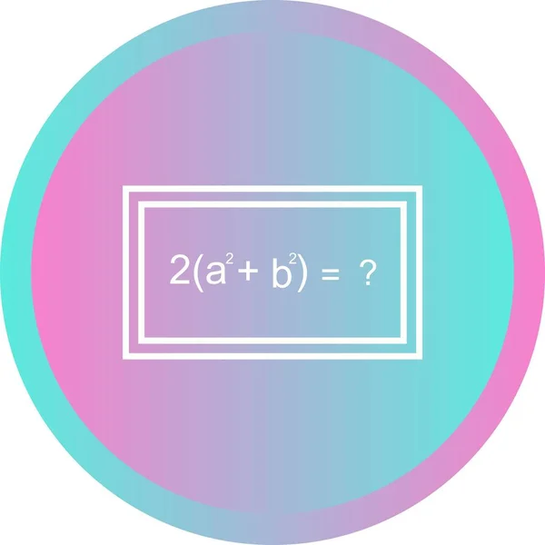 Όμορφη λύση Formula γραμμή διάνυσμα εικονίδιο — Διανυσματικό Αρχείο