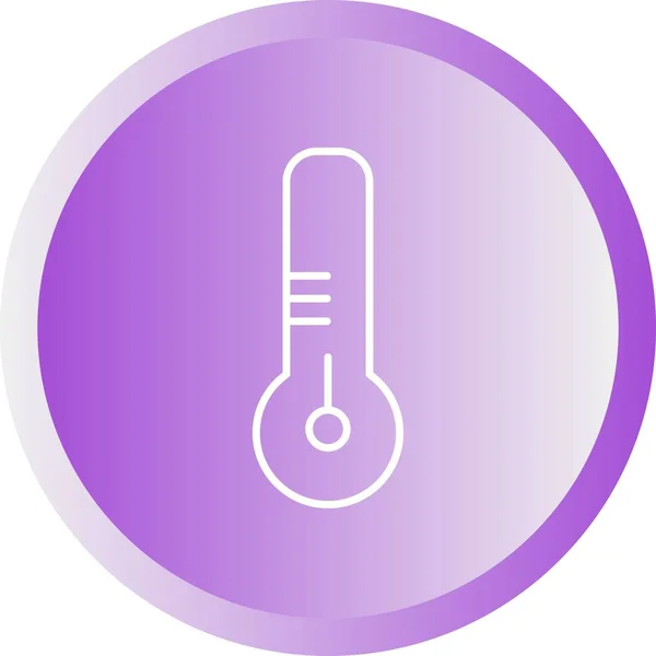 Mooie thermometer lijn vectoricoon — Stockvector