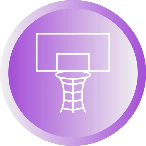 Belle icône vectorielle de cerceau de volley-ball — Image vectorielle