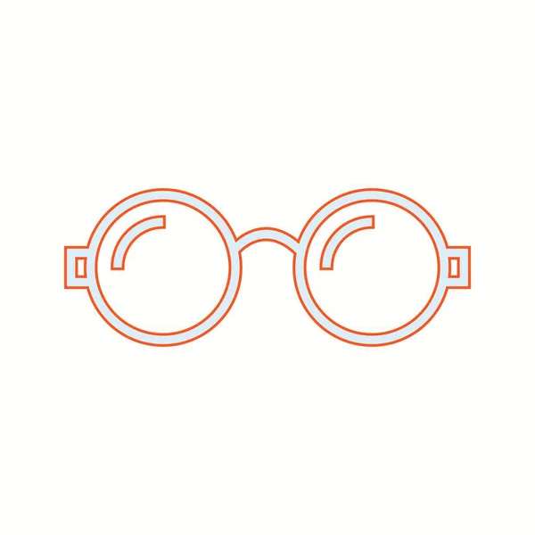 Schöne Brille Linie Vektor-Symbol — Stockvektor