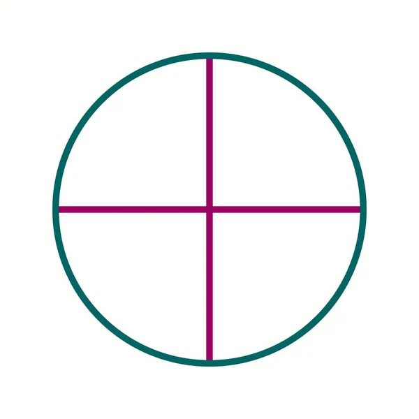 Векторная икона Круговой линии — стоковый вектор