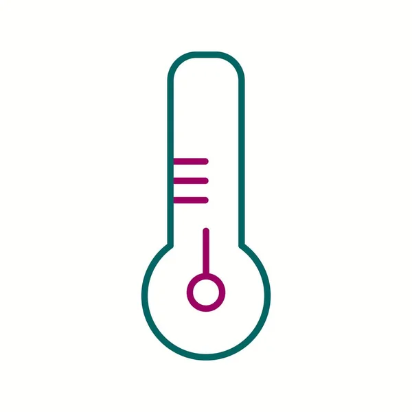 Векторная икона термометра — стоковый вектор