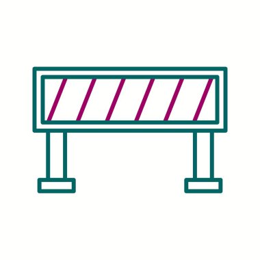 Güzel Voleybol Net Hat Vektörü Simgesi