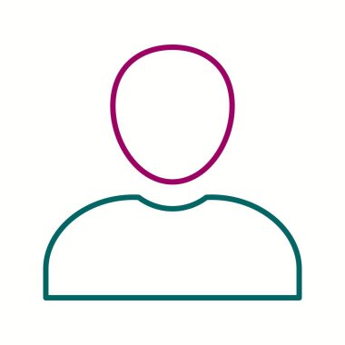 Güzel Profil Satırı Vektör Simgesi