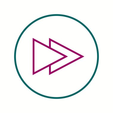 Güzel Sonraki Ok Satırı Vektör Simgesi