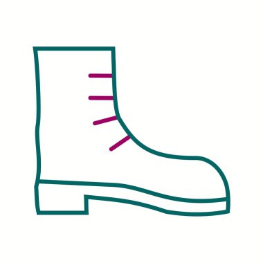 Güzel Uzun Çizme Çizmesi Vektör Simgesi