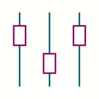 Güzel Kontrol Satırı Vektör Simgesi