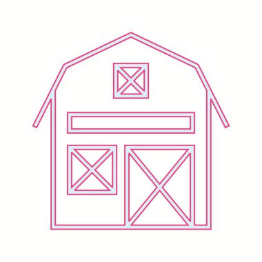 Güzel Ahır Çizgisi Vektör Simgesi