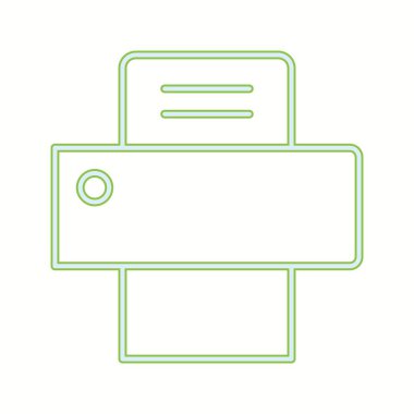 Güzel Yazıcı Satır Vektörü Simgesi