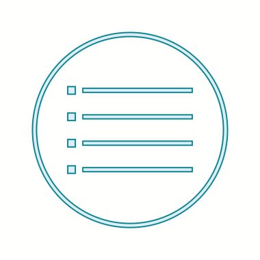 Güzel Seçenekler Satır Vektörü Simgesi