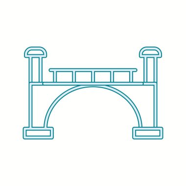 Güzel Köprü Çizgisi Vektör Simgesi