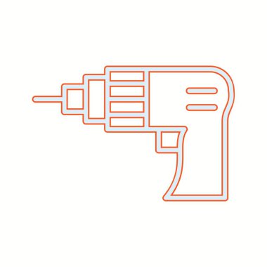 Güzel Matkap Çizgisi Vektör Simgesi