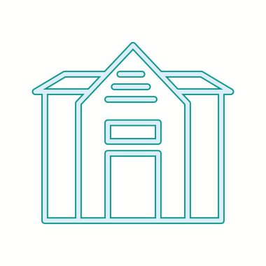 Güzel Ev Satırı Vektör Simgesi