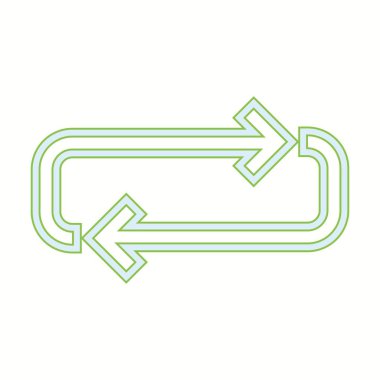 Güzel Döngü Çizgisi Vektör Simgesi