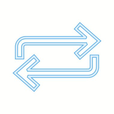 Güzel Tekrarlama Satır Vektörü Simgesi