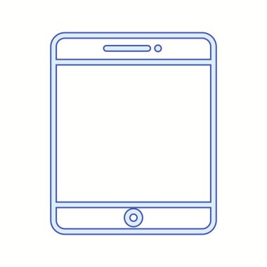 Güzel Tablet Satırı Vektör Simgesi