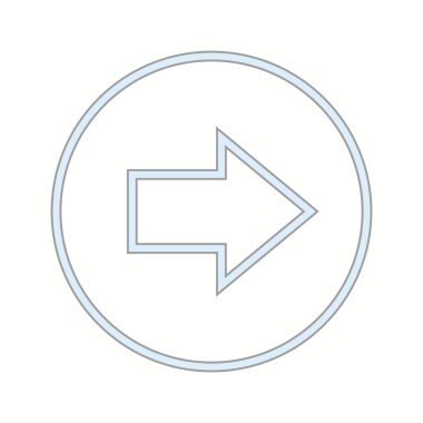 Güzel Sonraki Ok Satırı Vektör Simgesi