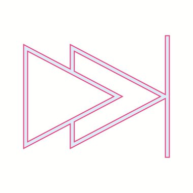 Güzel Sonraki Ok Satırı Vektör Simgesi