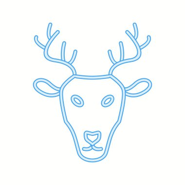 Güzel Vahşi Hayvan Hattı Vektör Simgesi