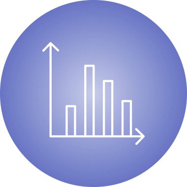 Güzel İstatistik Satır Vektörü Simgesi