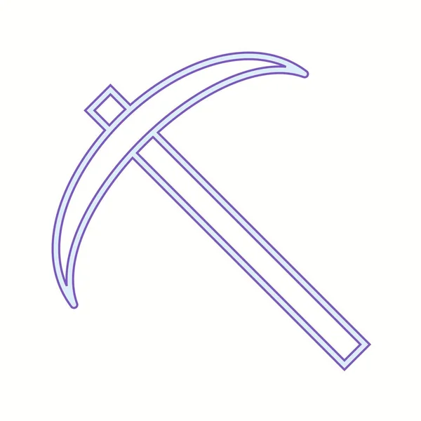 Lindos Scythe Line Vector Icon — Vetor de Stock