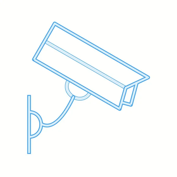 Beautiful Cctv Camera Line Vector Icon — Stock Vector