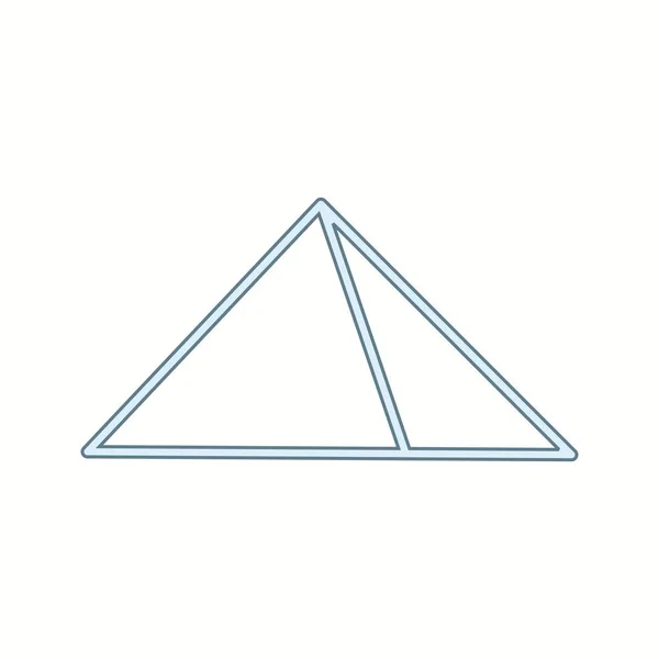 Schönes Pyramidenzeilenvektorsymbol — Stockvektor