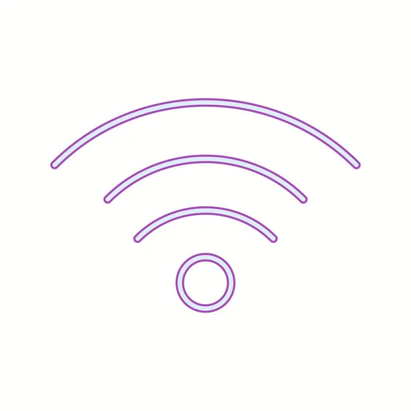 Hermosa línea de señal Wifi Vector icono — Archivo Imágenes Vectoriales