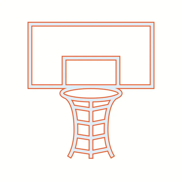Όμορφη Volleyball Hoop Vector Εικονίδιο — Διανυσματικό Αρχείο