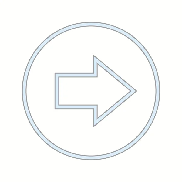 Hermoso Siguiente flecha línea Vector icono — Vector de stock