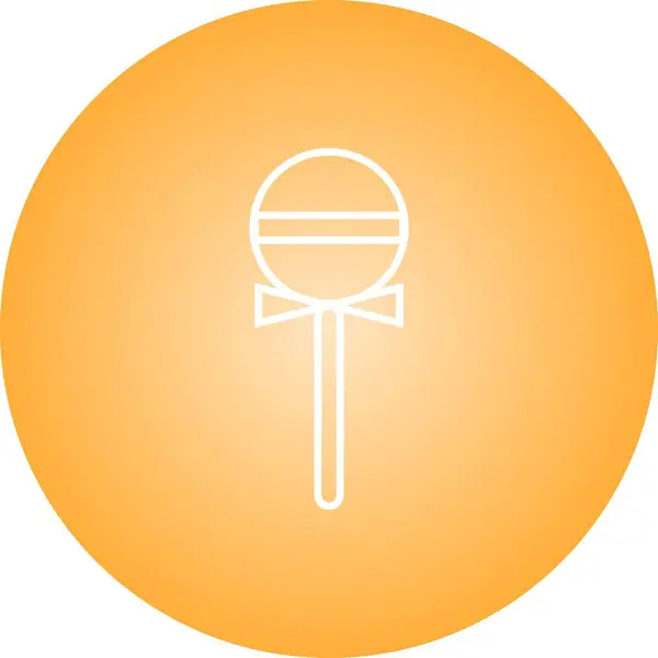 Lindos Lollipop Line Vector Icon — Vetor de Stock
