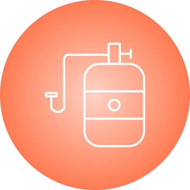 Güzel Silindir Satır Vektörü Simgesi