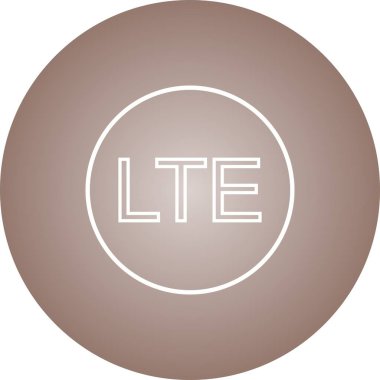 Güzel Lte Ağ Satır Vektörü Simgesi