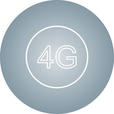 Güzel 4G Satır Vektörü Simgesi