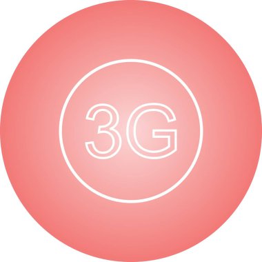 Güzellik 3G Satır Vektörü Simgesi
