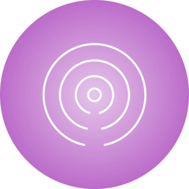 Güzel Yeşil Nokta Sinyal Hattı Vektör Simgesi